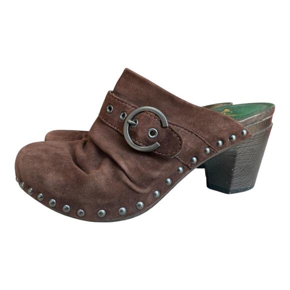 Dansko Nadine Clog Heel Brown Suede Women size 38 US 7.5-8 - Picture 2 of 7